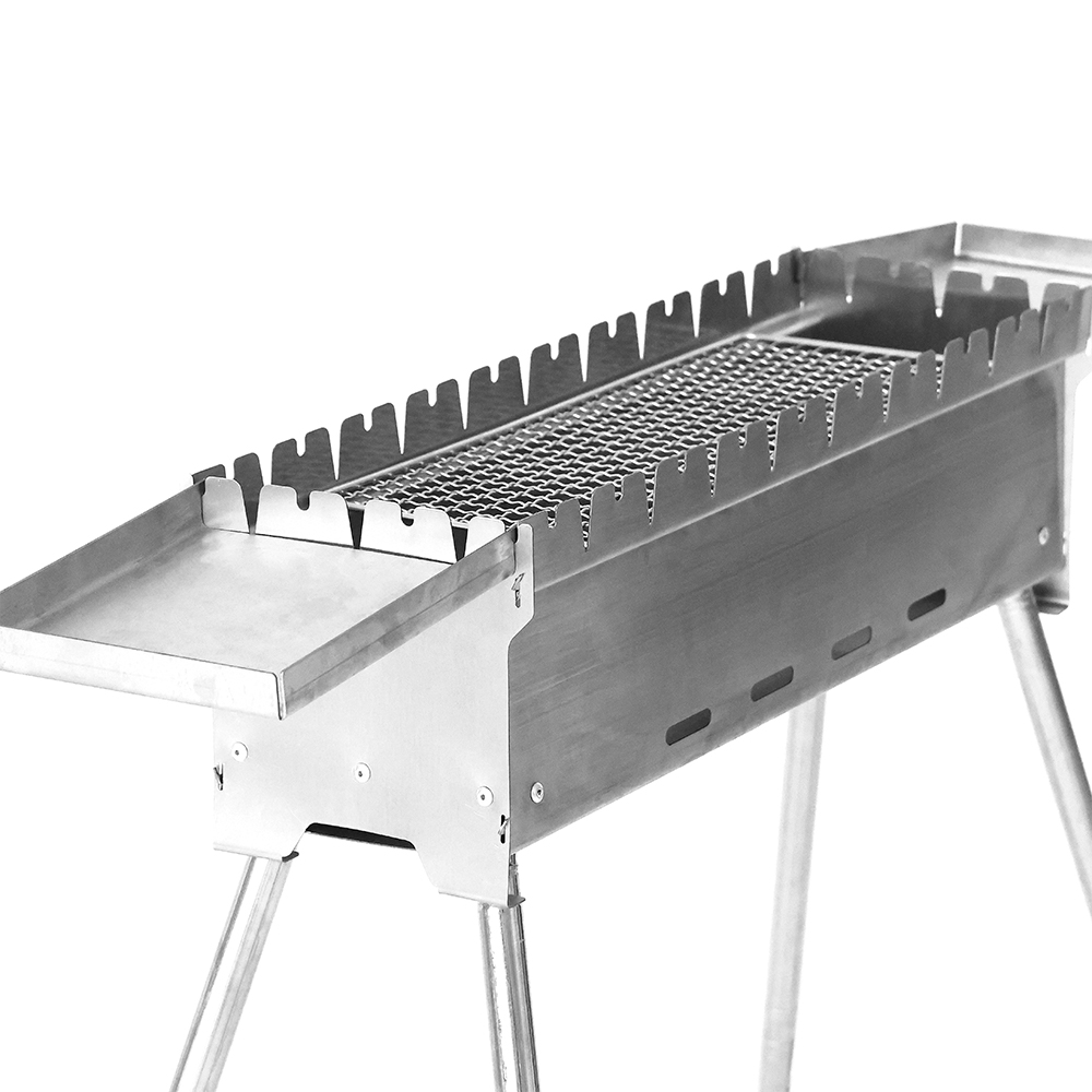 Rostfritt stål rektangulär vanlig grillgrill